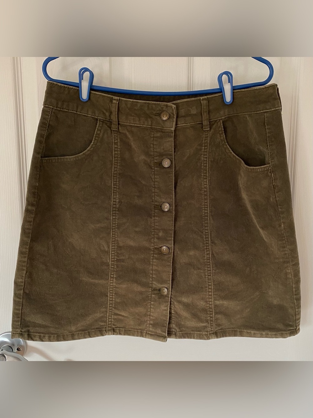 George Olive Green Corduroy Skirt